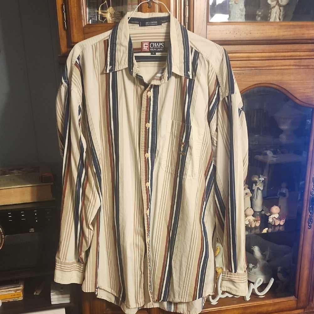 ✨5/$8✨ Chaps Men's Striped Shirt B6
